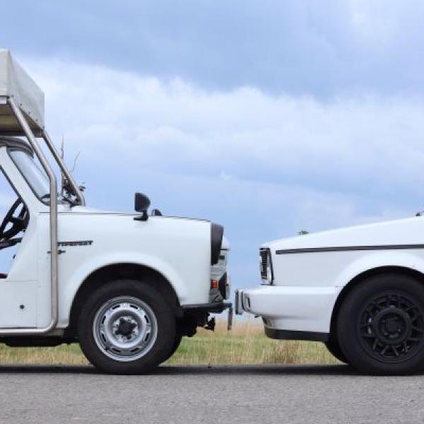 Trabant Tramp 1.1 gegen Golf 1 Cabrio